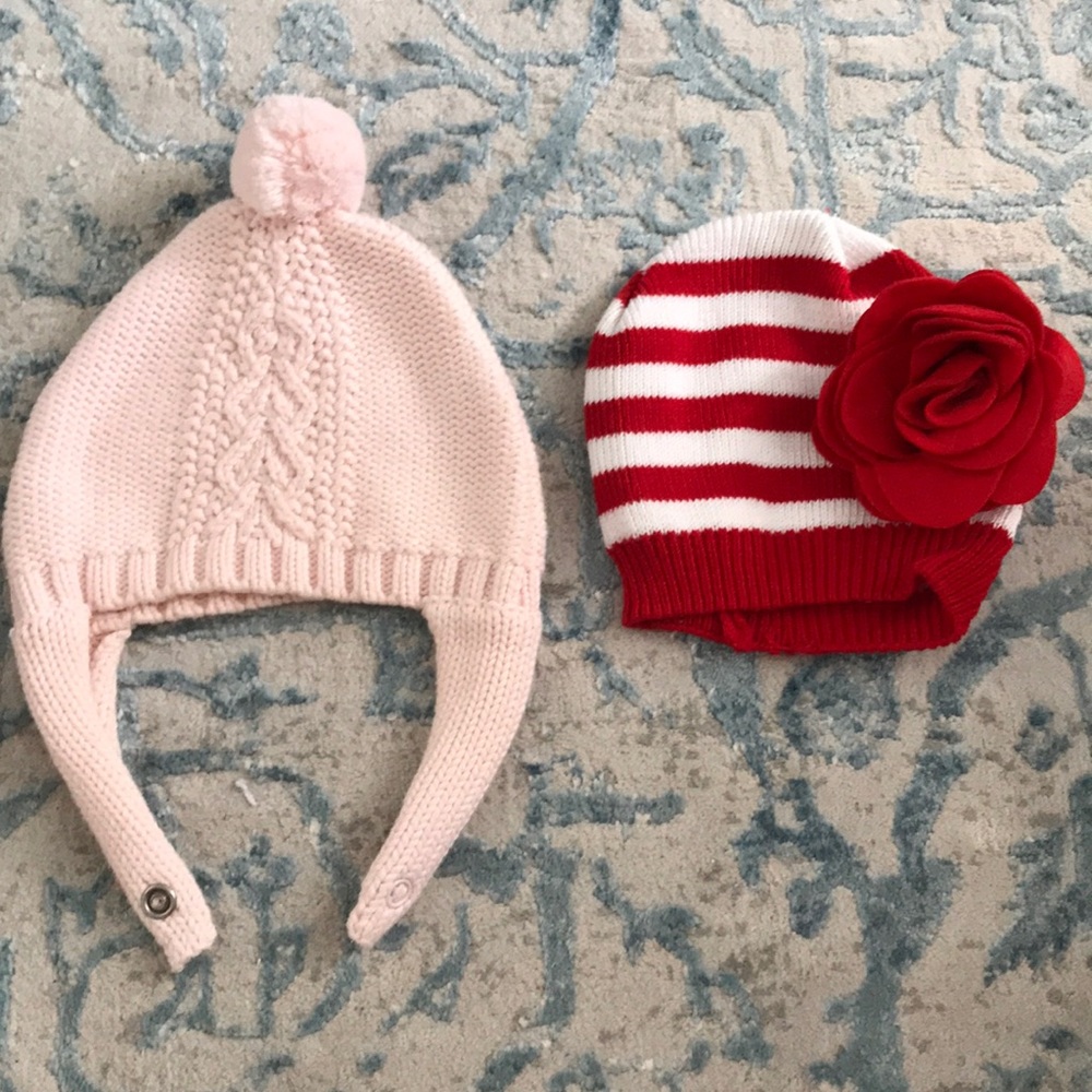 Set of Baby Girl’s Winter Hats